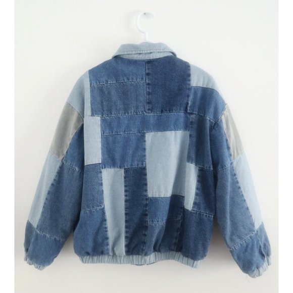 🌸SALE🌸 BDG Oversized Patchwork Bomber Jacket - Picture 5 of 16